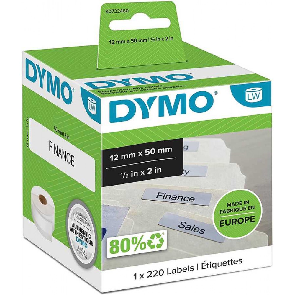 DYMO 99017 LW Çok Amaçlı Dosya Etiketi 12x50mm 220 li Paket