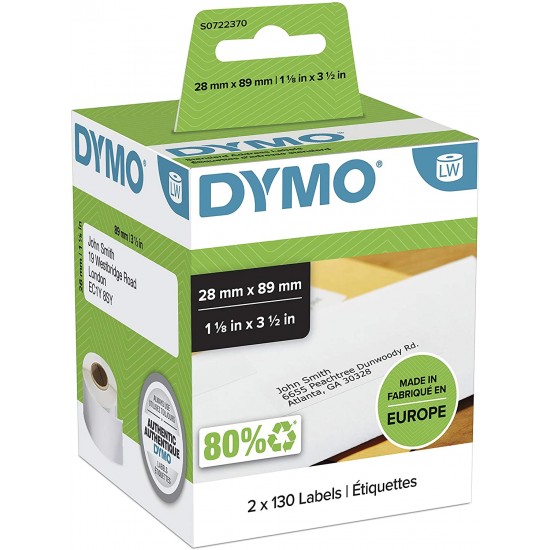 DYMO 99010 LW Çok Amaçlı Etiket 89x28mm / 260 lı Paket