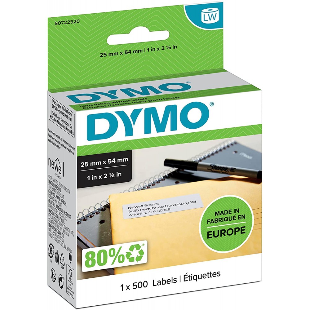 DYMO 11352 LW Adres Etiketi 25x54mm / 500 lü Paket