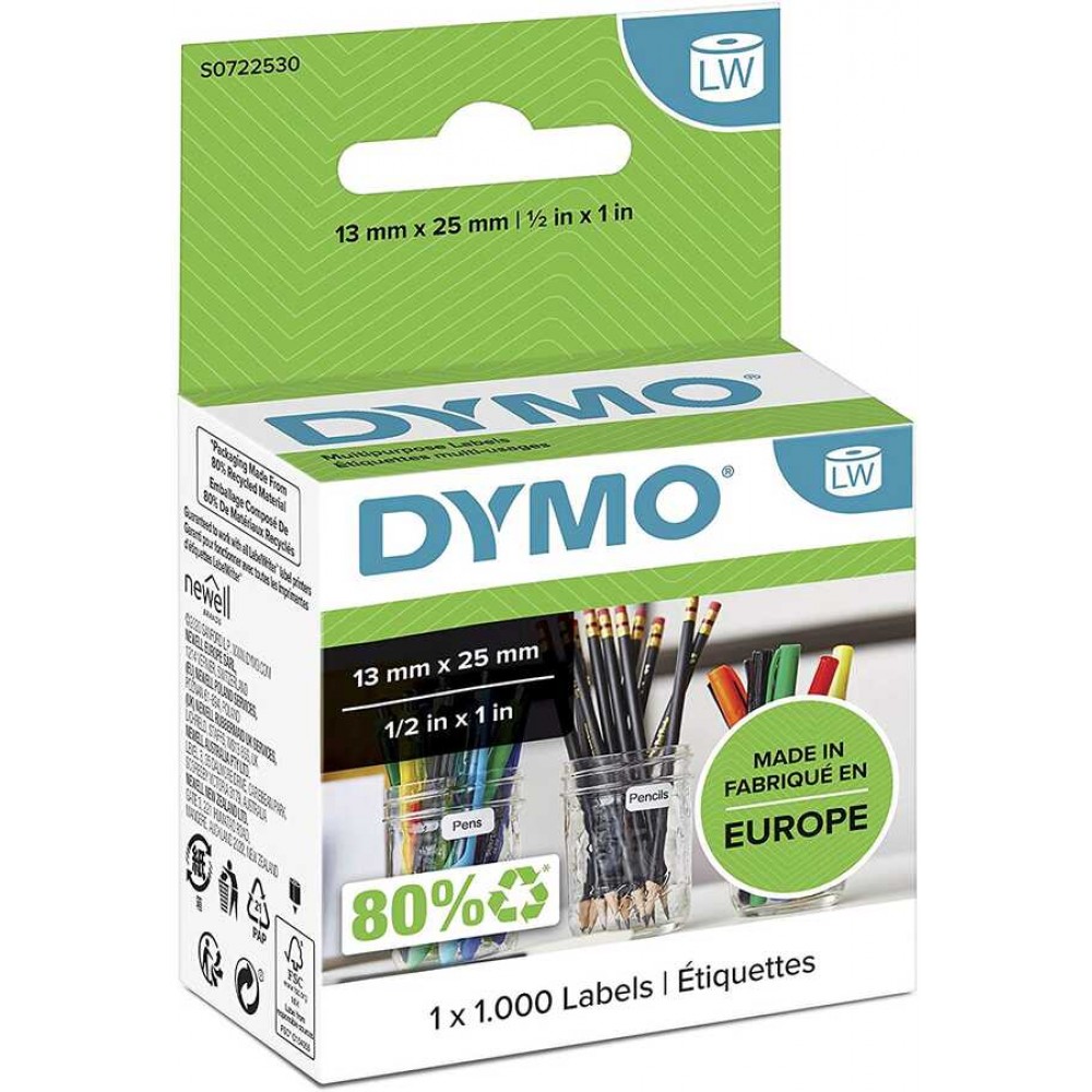 DYMO 11353 LW Çok Amaçlı Etiket 13mmx25mm / 1000 li Paket