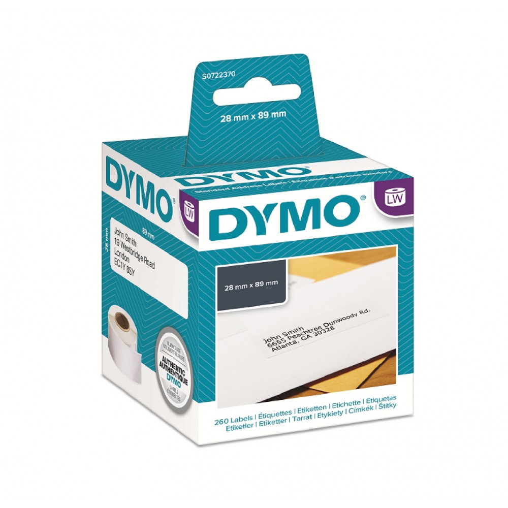 DYMO 99011 LW Renkli Adres Etiketi 89x28mm / 520 li Paket