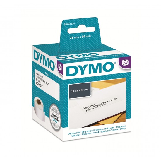DYMO 99011 LW Renkli Adres Etiketi 89x28mm / 520 li Paket