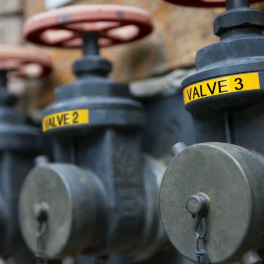 DYMO RhinoPRO 18484 Beyaz/Siyah Sabit Polyester Şerit 19 mm x 5,5 mt