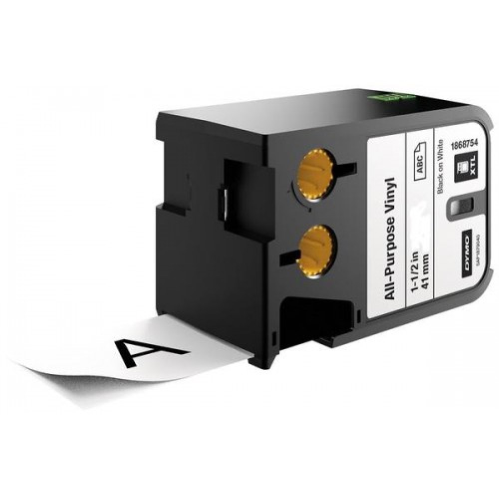 DYMO XTL 1868754 Çok Amaçlı Vinil Etiket 41mm x 7m Beyaz - Siyah